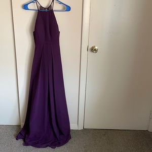 Azazie grape colored size 8 dress